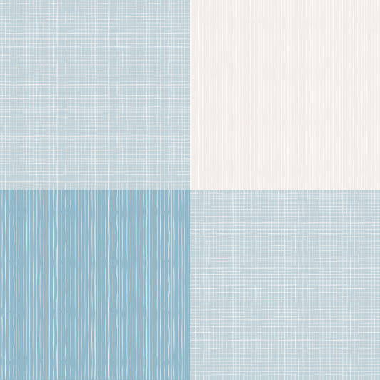 Rustic Buffalo Plaid Light Blue Wallpaper⁠