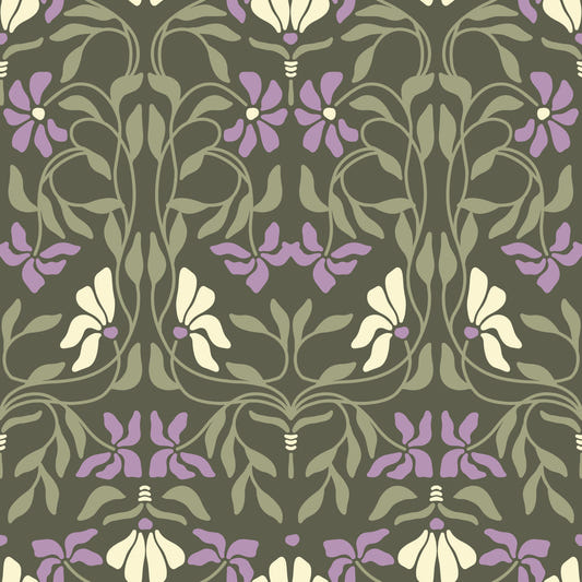Art Nouveau Bloom Wallpaper⁠