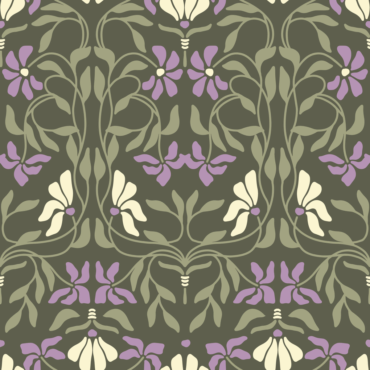 Art Nouveau Bloom Wallpaper⁠