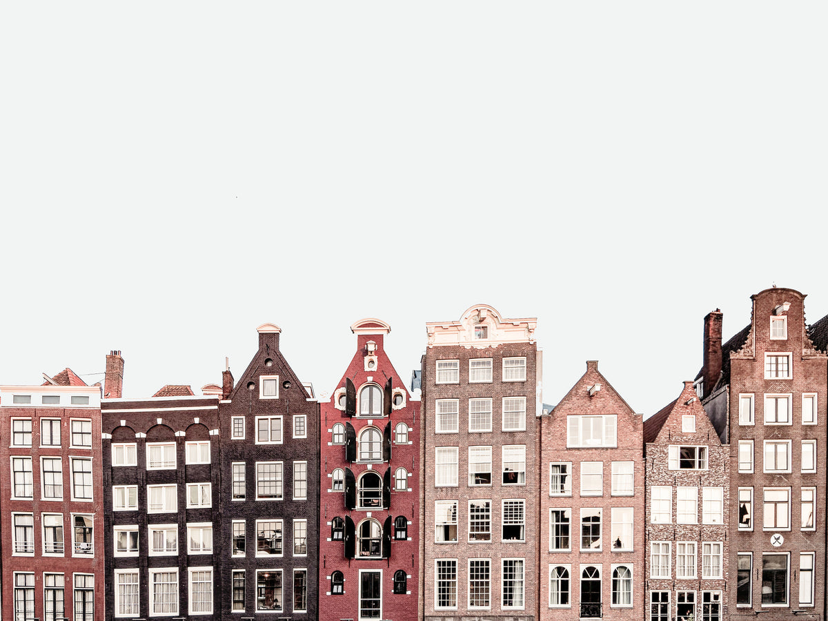 Amsterdam Canal Houses Wall Mural