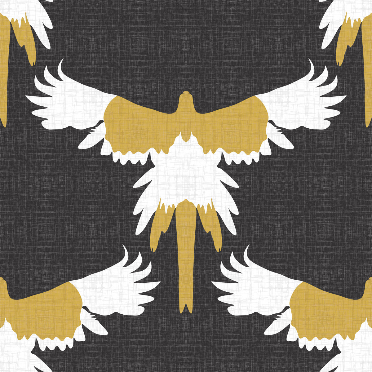 Rustic Macaw Flock Gray Wallpaper⁠ in your room — zoomed