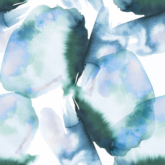 Abstract Art Landscape Blue  Wall Mural