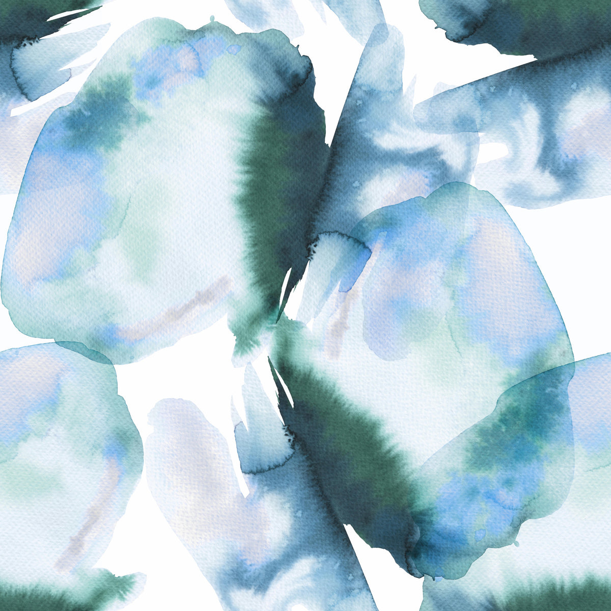 Abstract Art Landscape Blue  Wall Mural