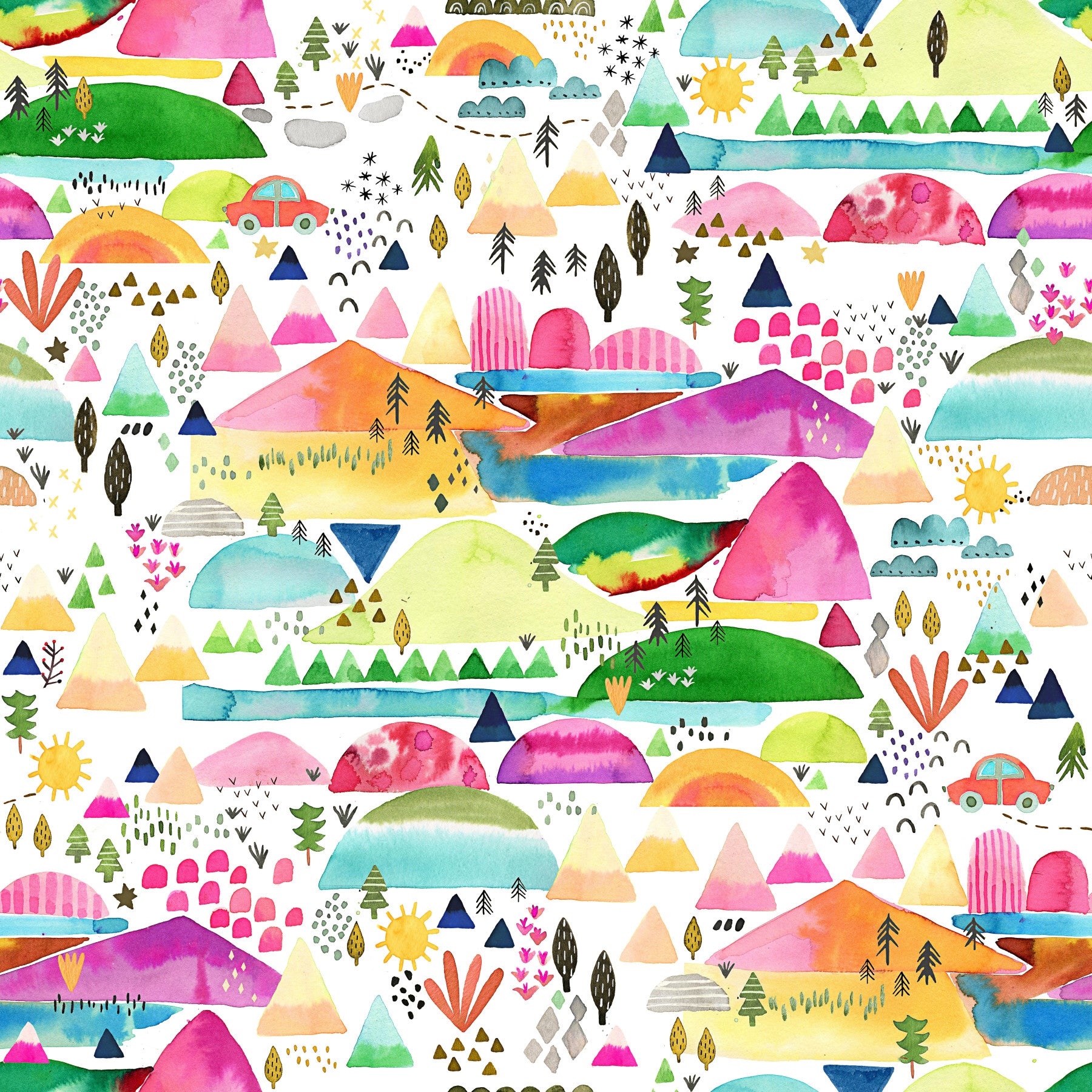 Adventure Mountain Kids  Wallpaper⁠