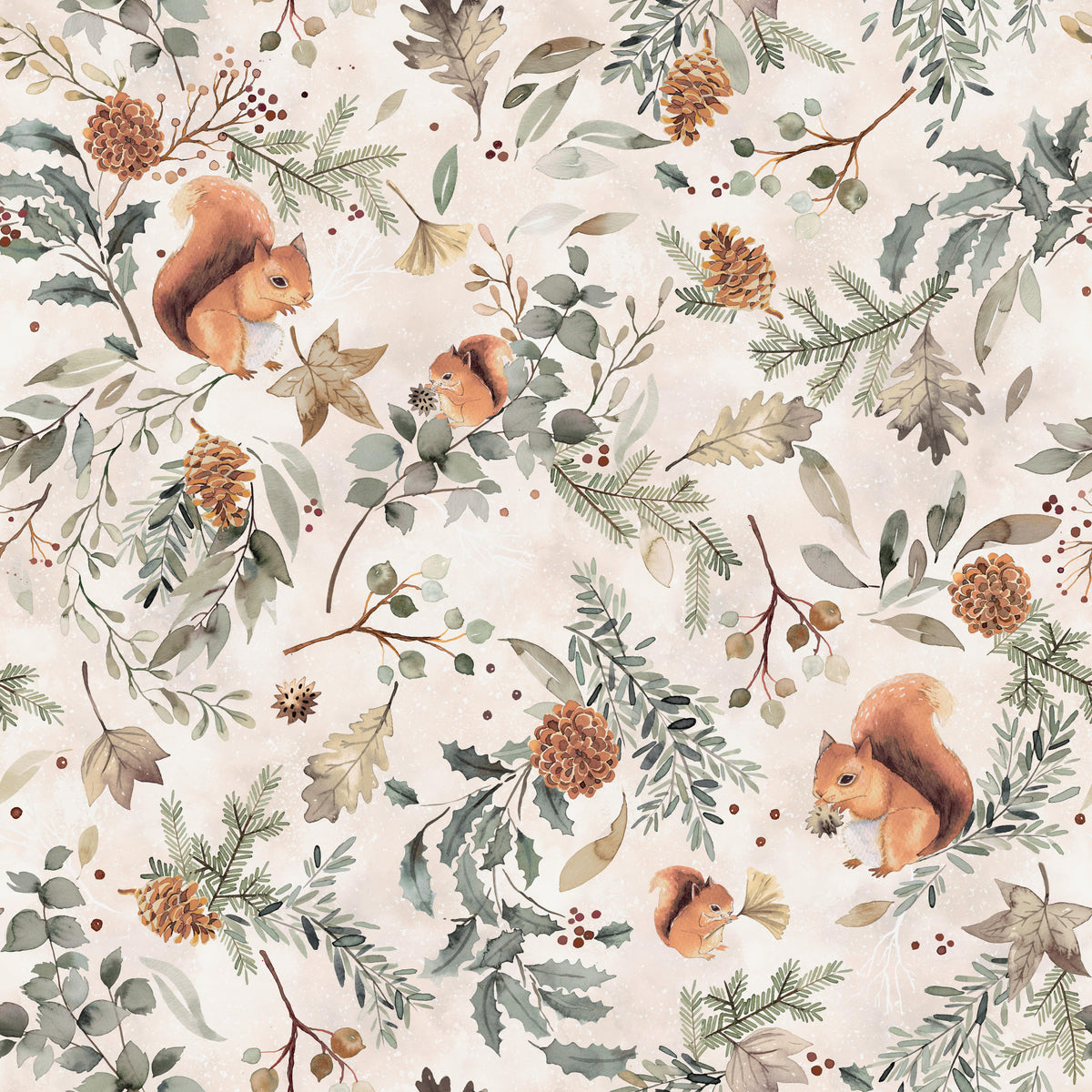 Botanical Leaves Rustic  Wallpaper⁠ in your room — zoomed