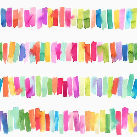 Colorful Brushstrokes Stripes Rainbow Wallpaper⁠