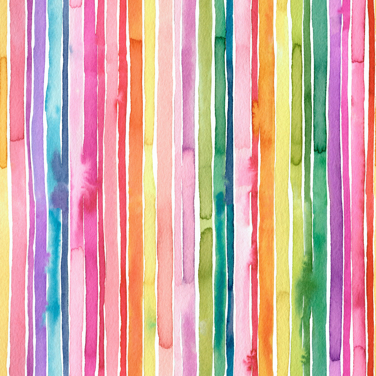 Colorful Watercolor Vertical Stripes Wallpaper⁠ in your room — zoomed