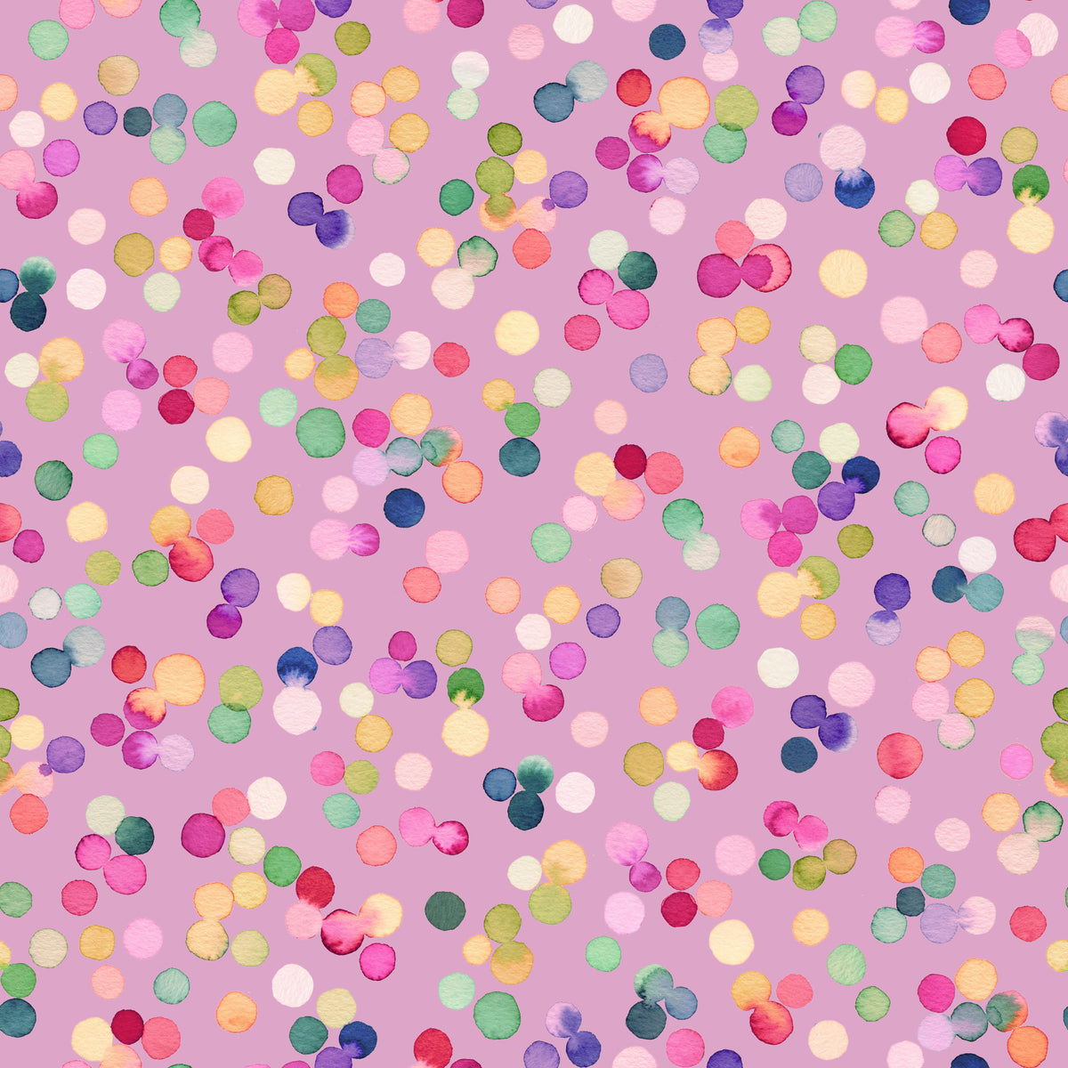 Confetti Festive Colorful Dots Pink Wallpaper⁠ in your room — zoomed