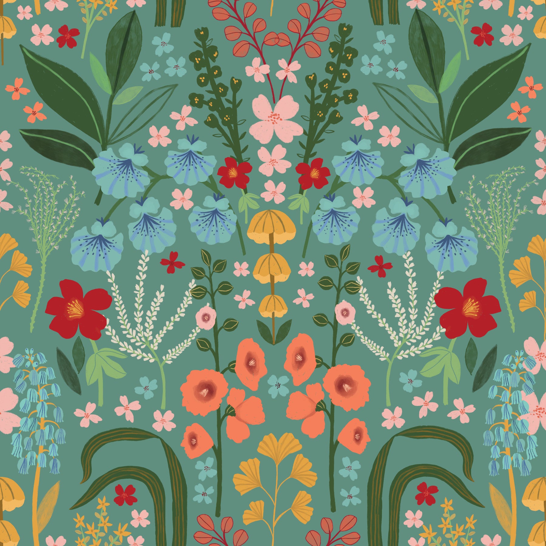 Vintage Bluebells Wallpaper⁠