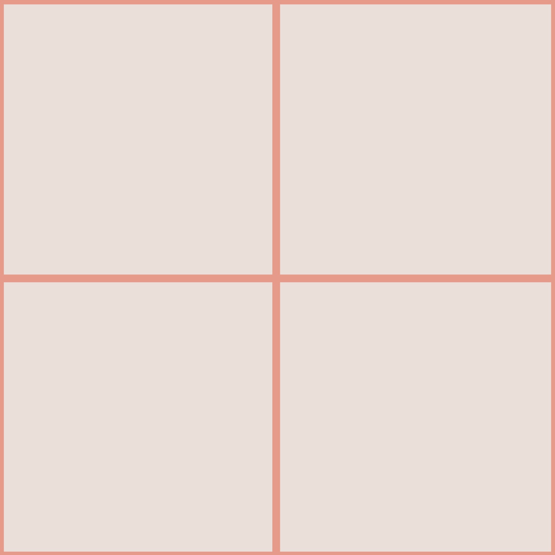 Minimalist Grid Coral Rose Wallpaper⁠