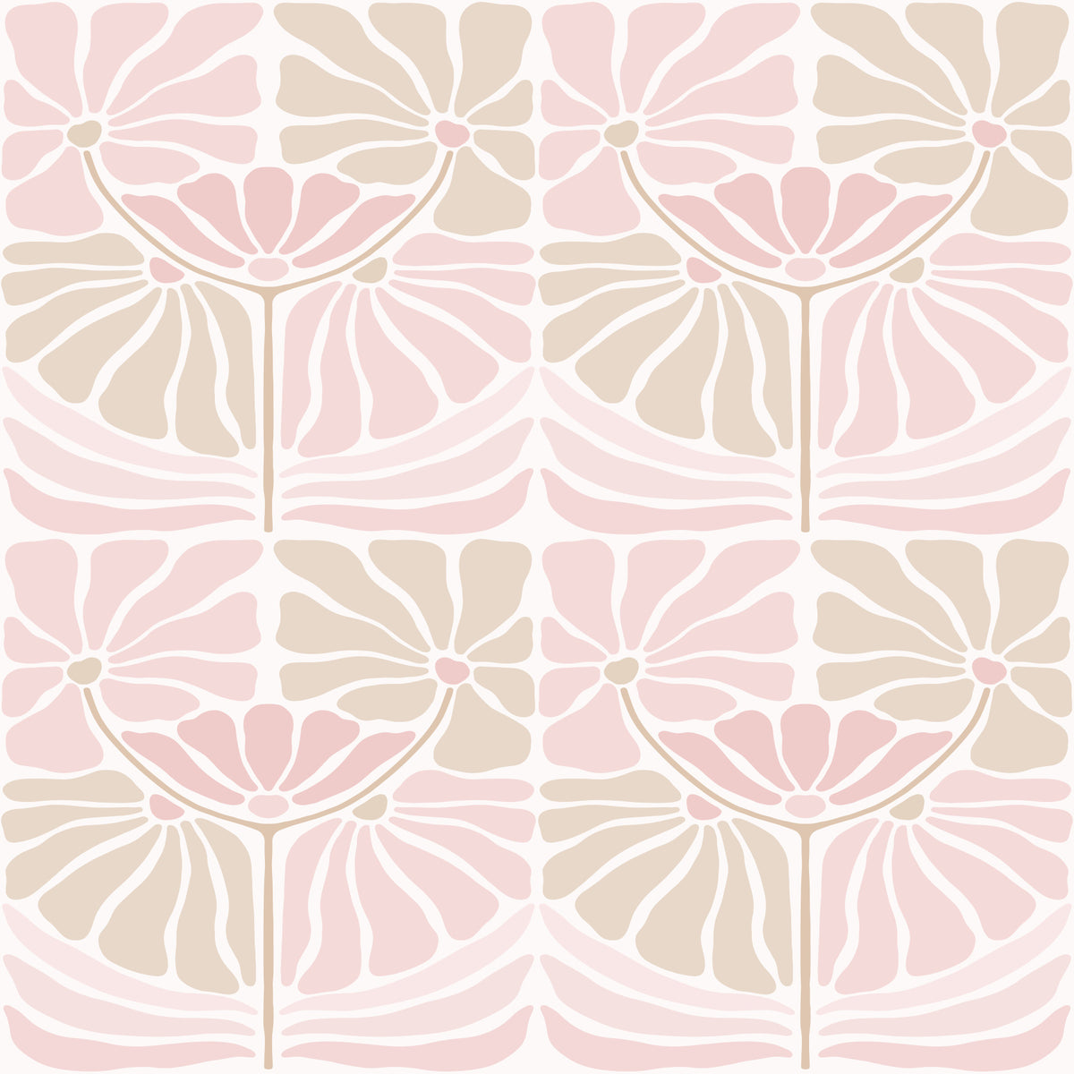 Retro Blossom Chic Wallpaper⁠