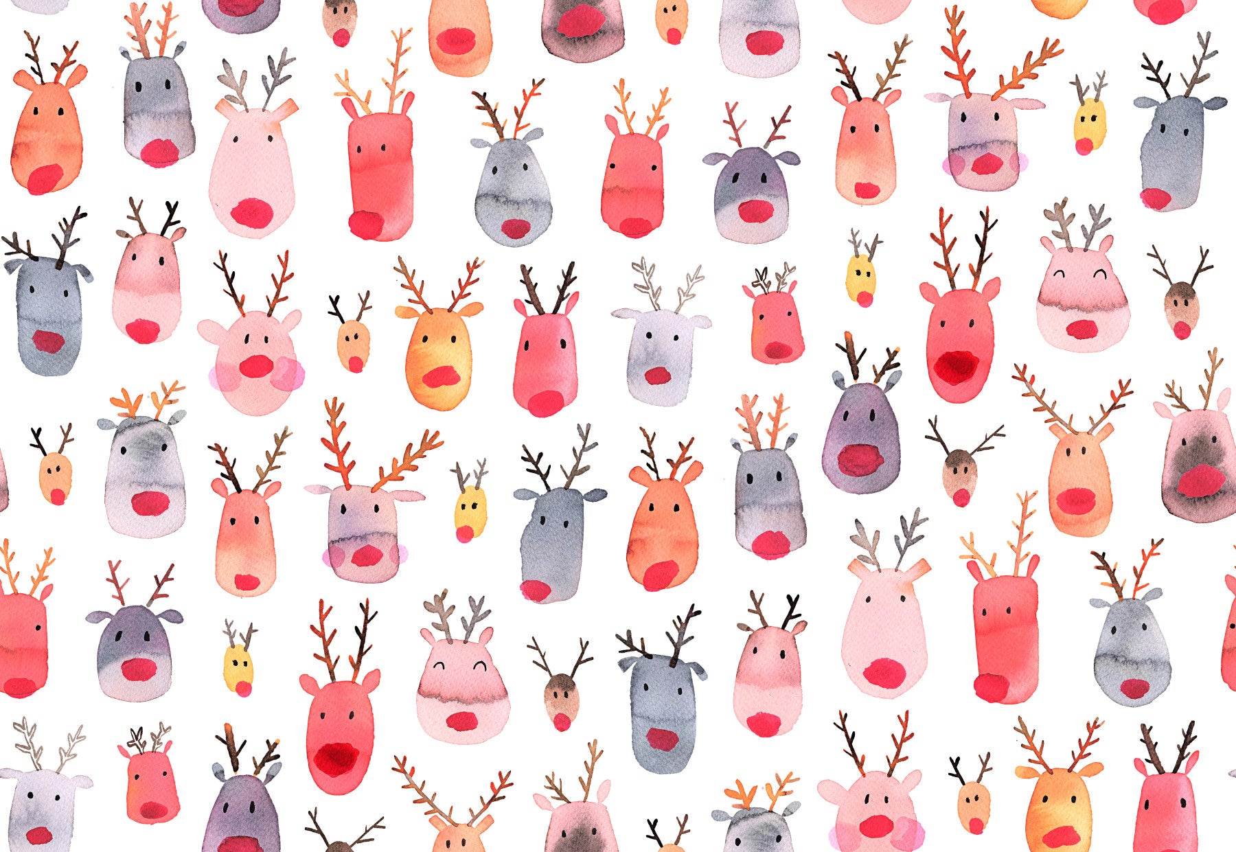 Cute Reindeers Kids Wallpaper⁠