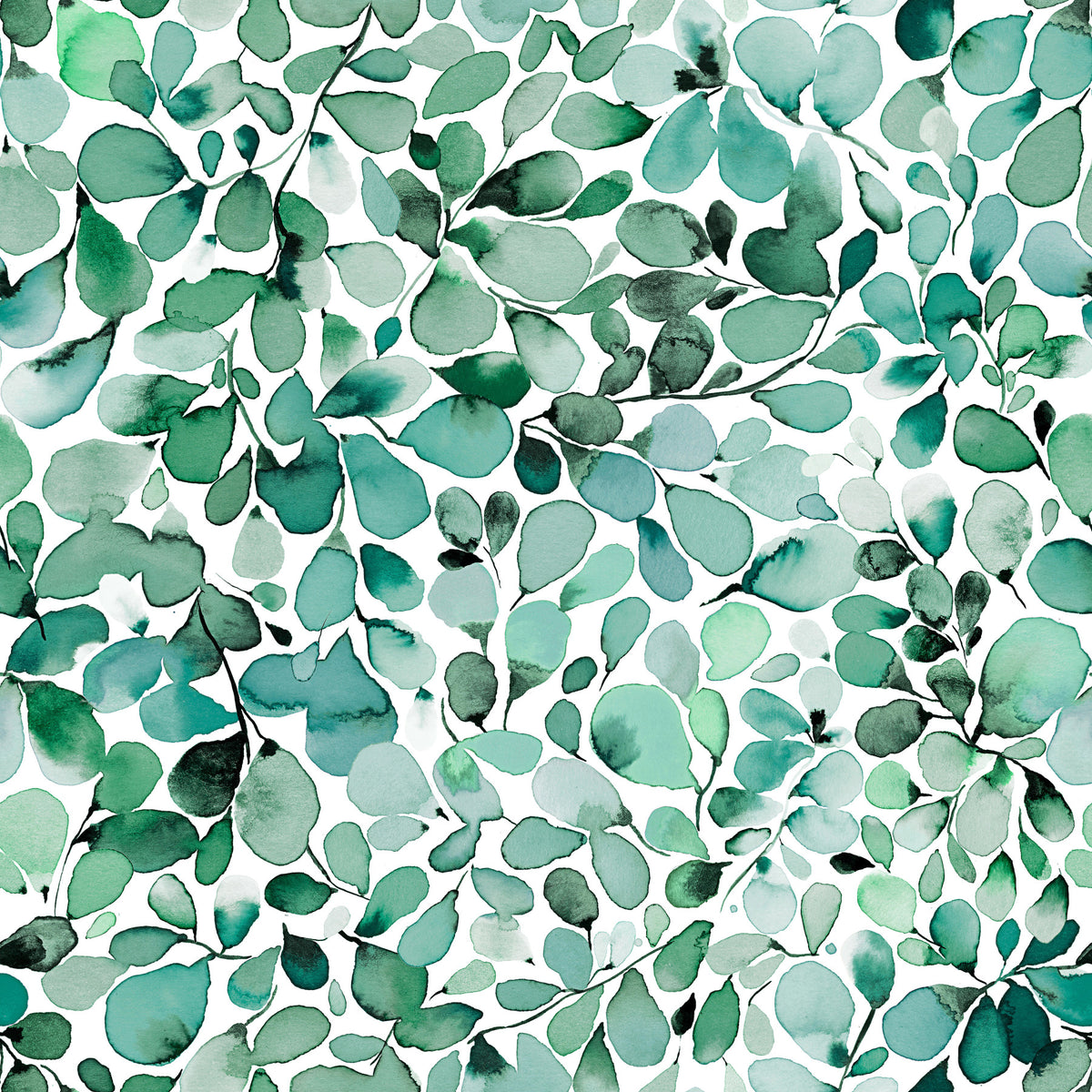 Eucalyptus Jungle Leaves  Wallpaper⁠ in your room — zoomed