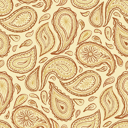 Autumn Paisley - Warm  Wallpaper⁠