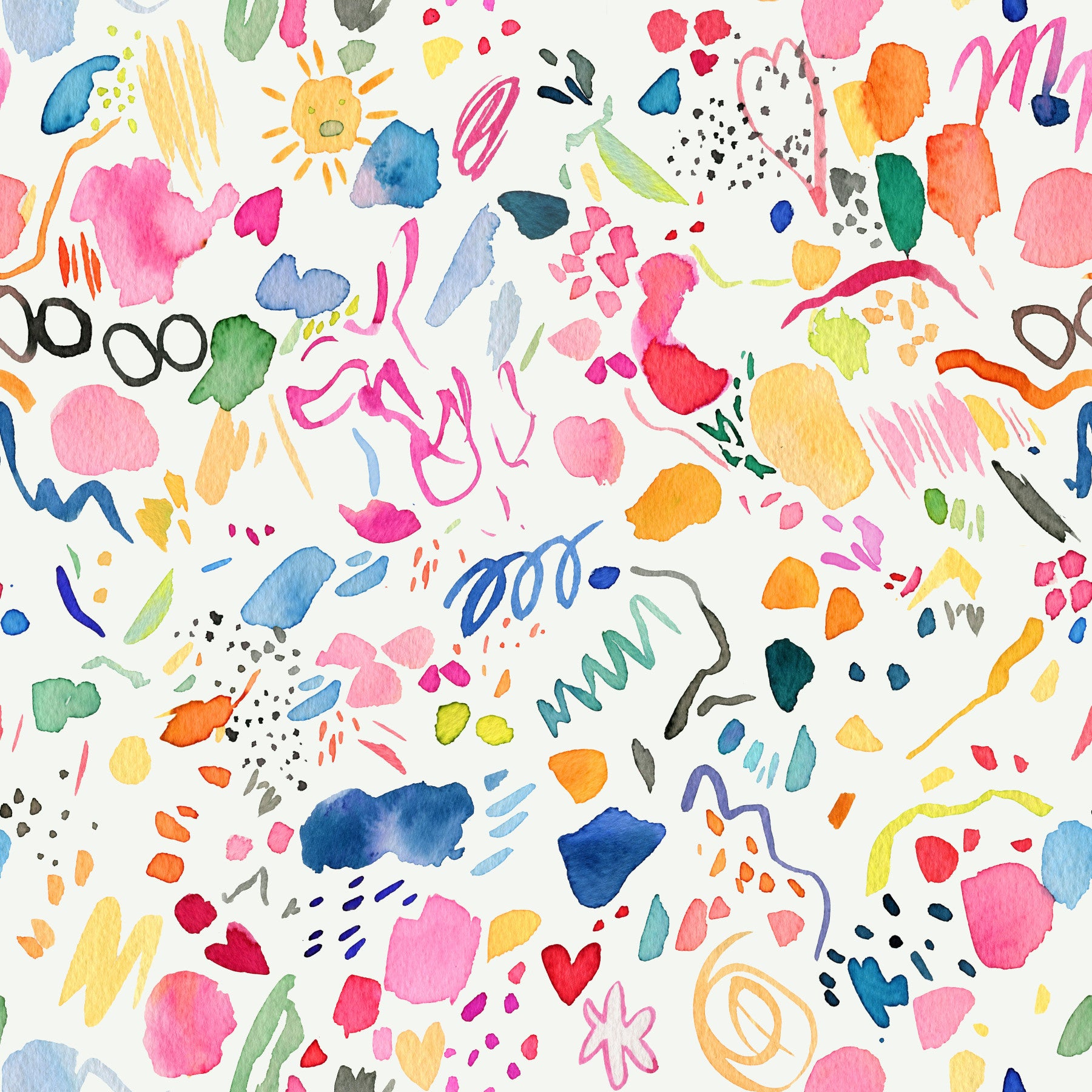 Festive Party Abstract Strokes Yellow Wallpaper⁠