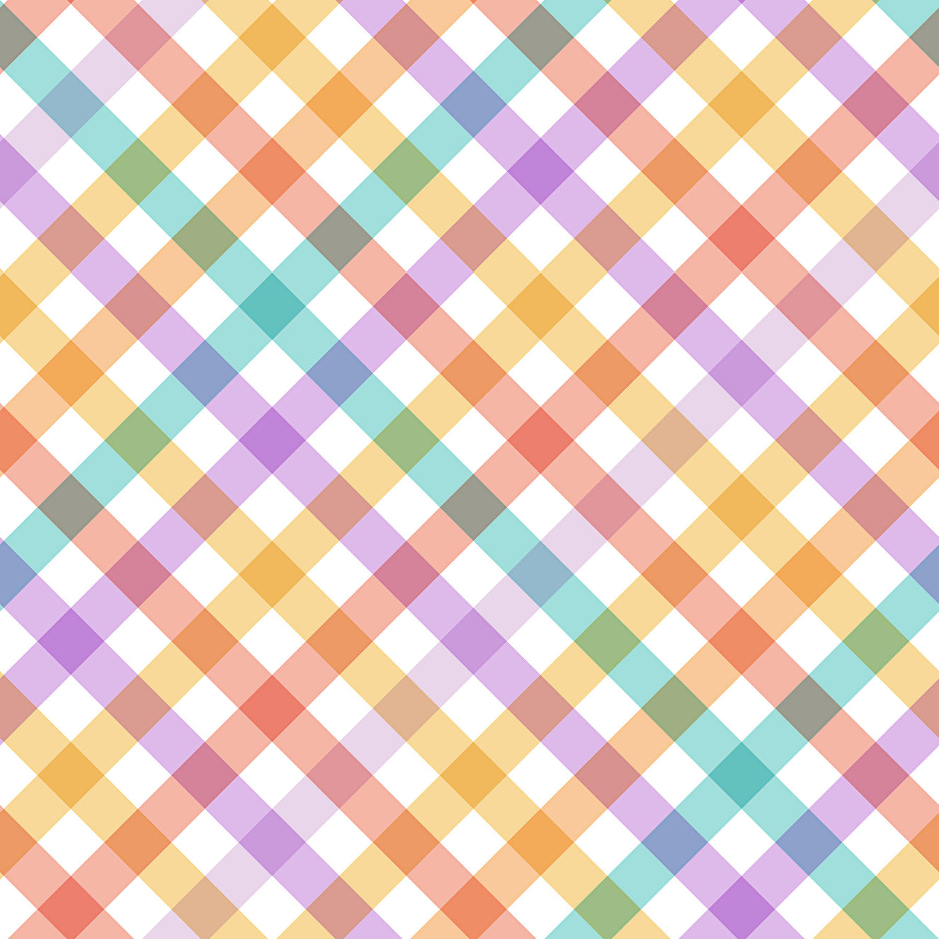 Geometric Checks Stripes Multicolor Wallpaper⁠
