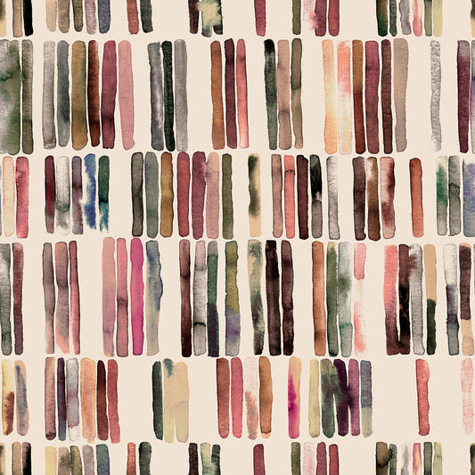 Geometric Japanese Scandinavian  Stripes  Wallpaper⁠