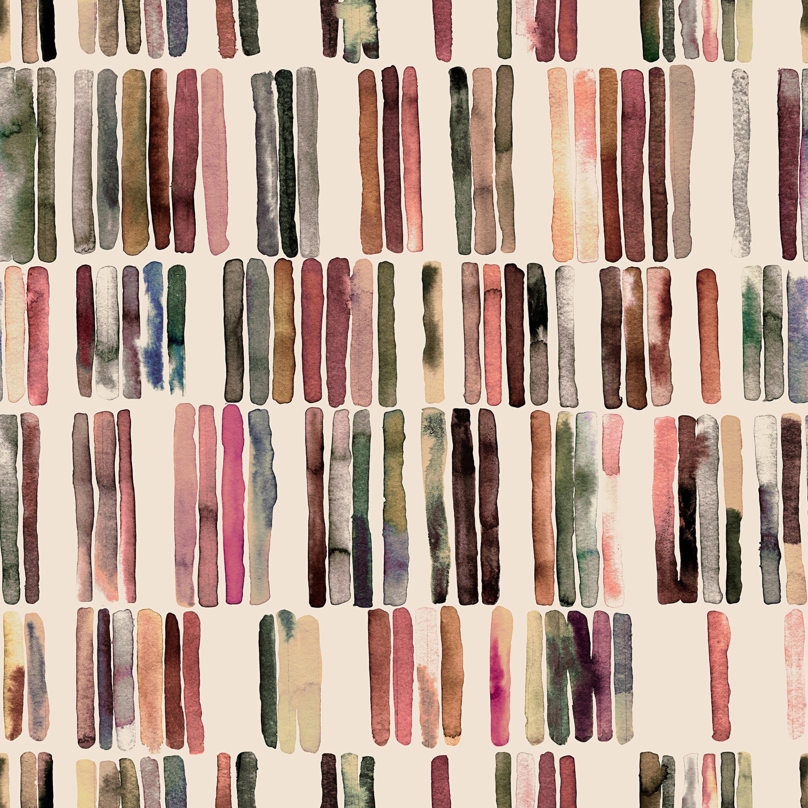 Geometric Japanese Scandinavian  Stripes  Wallpaper⁠