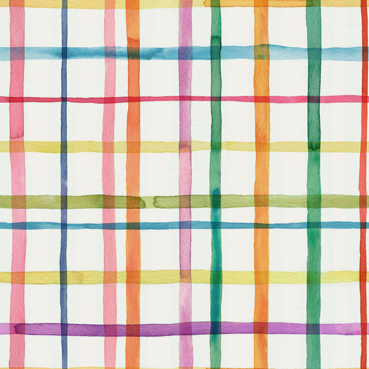 Plaids Watercolor Geometric  Wallpaper⁠