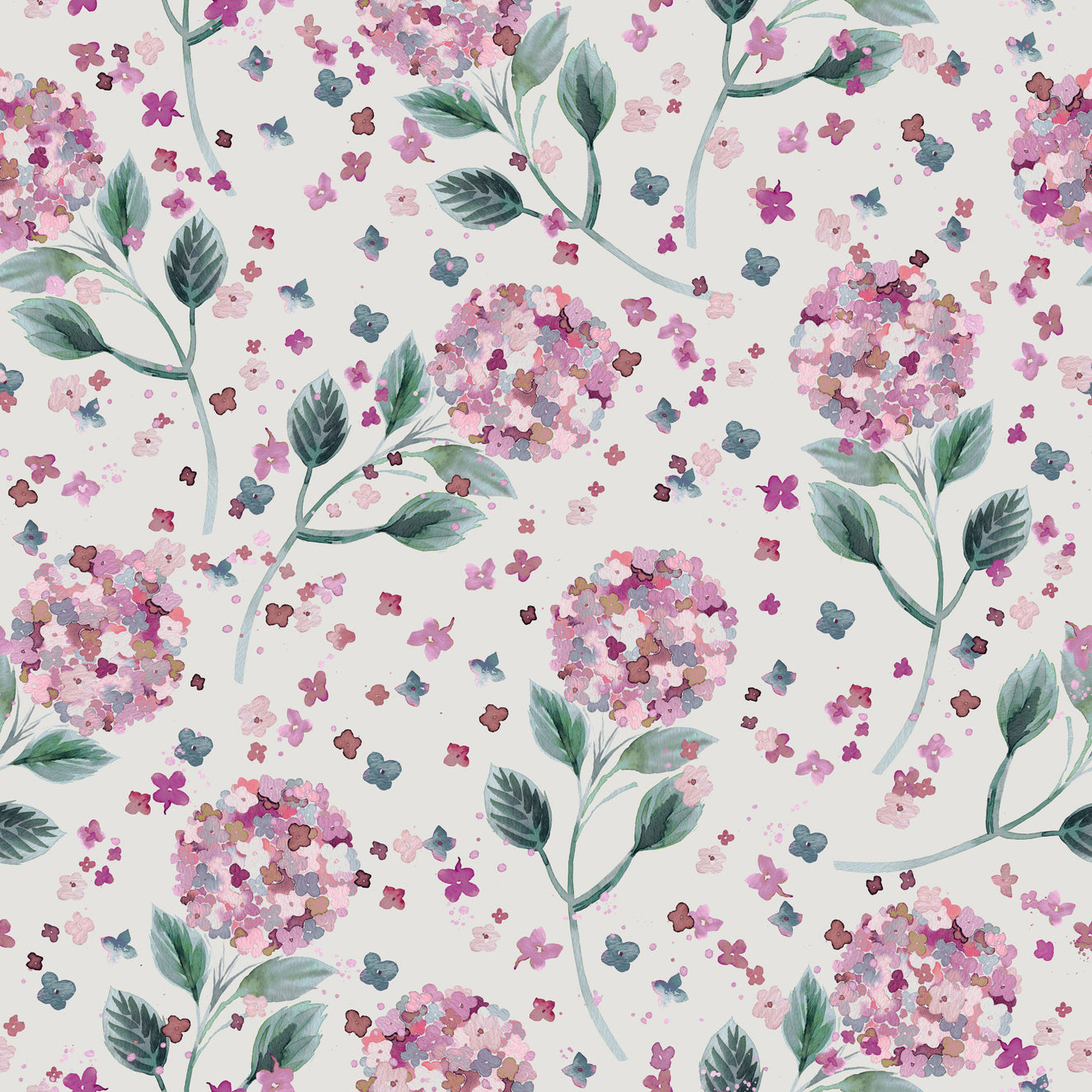 Hydrangea Garden Flowers  Wallpaper⁠