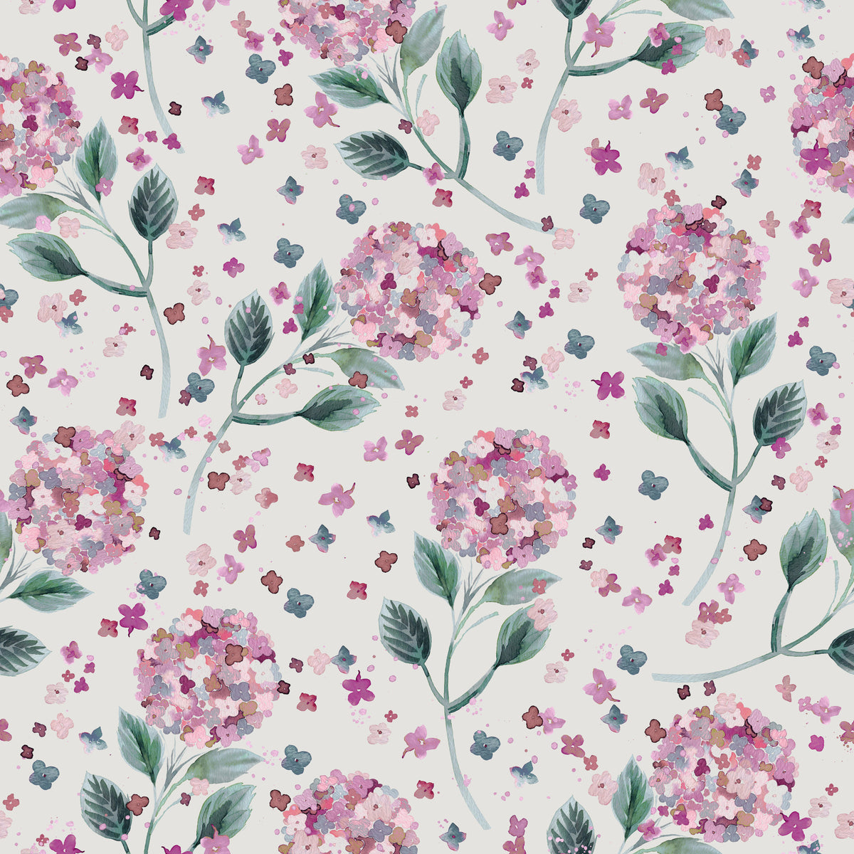 Hydrangea Garden Flowers  Wallpaper⁠