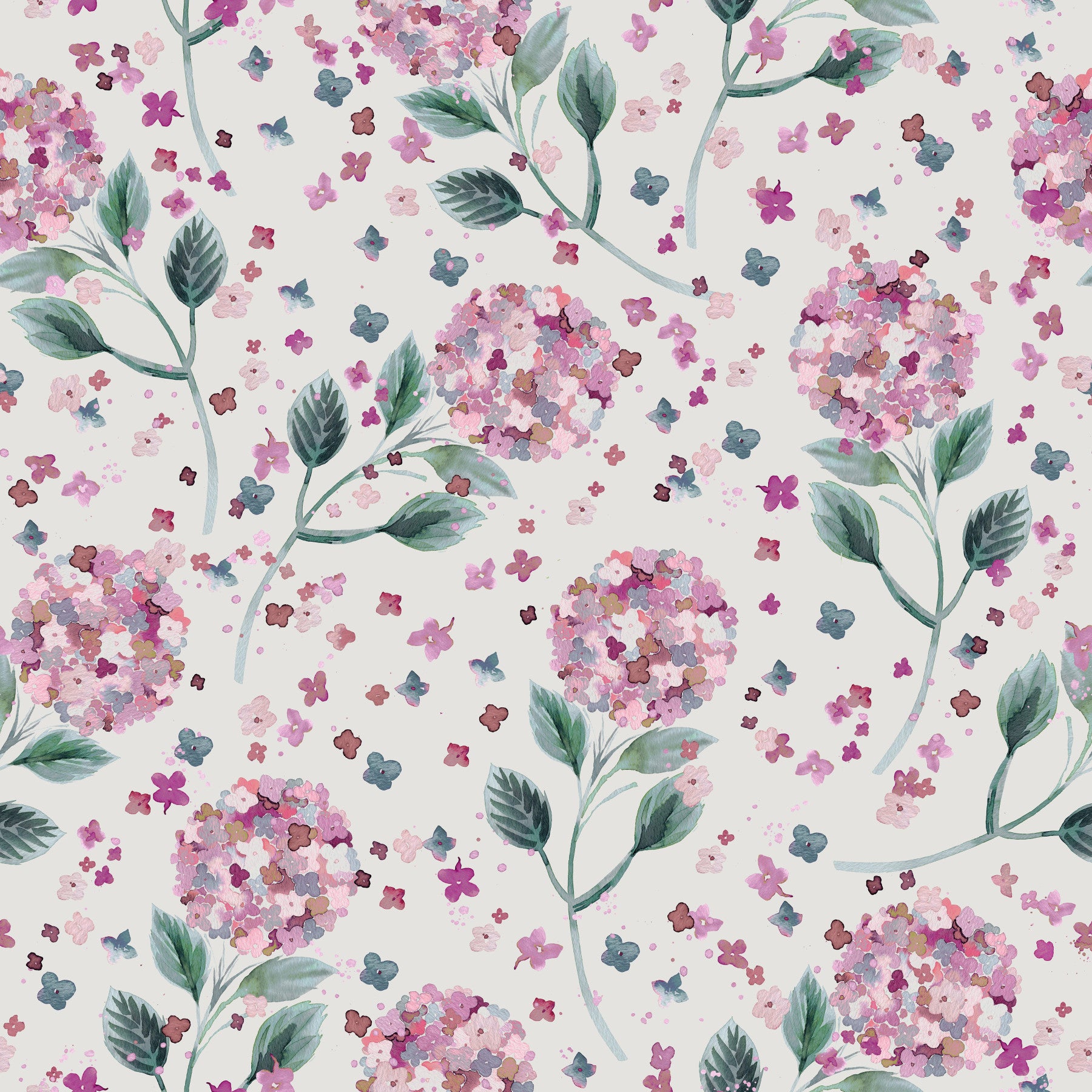 Hydrangea Garden Flowers  Wallpaper⁠ in your room — zoomed