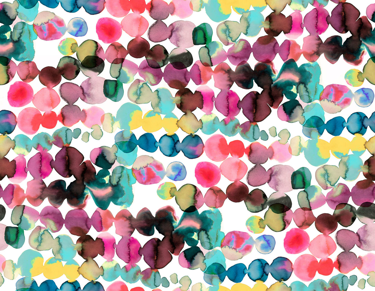 Ink Bleeding Dots Multicolored Wallpaper⁠