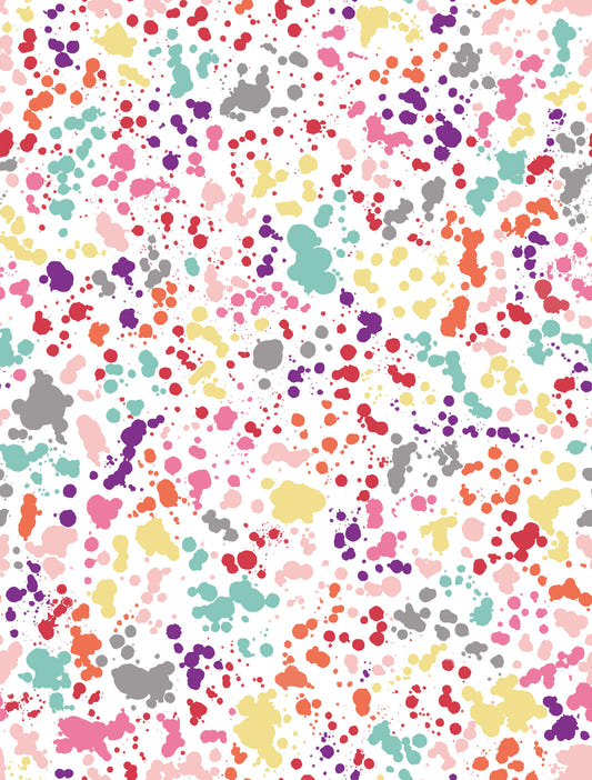 Ink Splatter Bleeding Dots Multicolored Wallpaper⁠