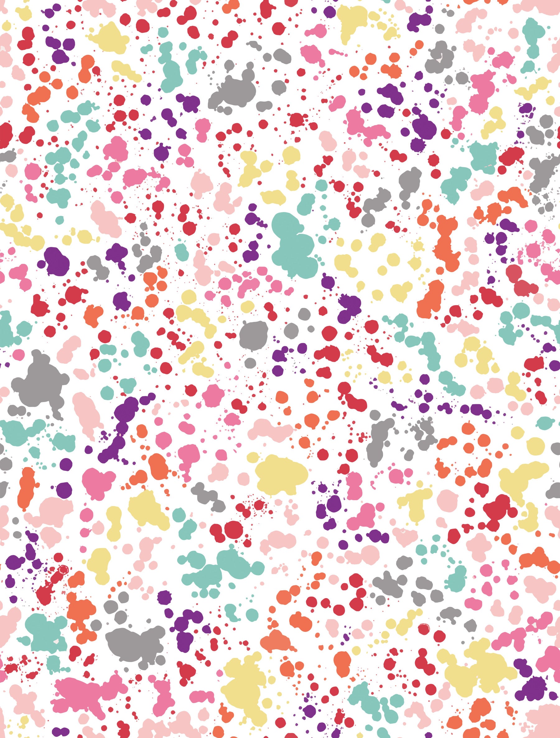 Ink Splatter Bleeding Dots Multicolored Wallpaper⁠