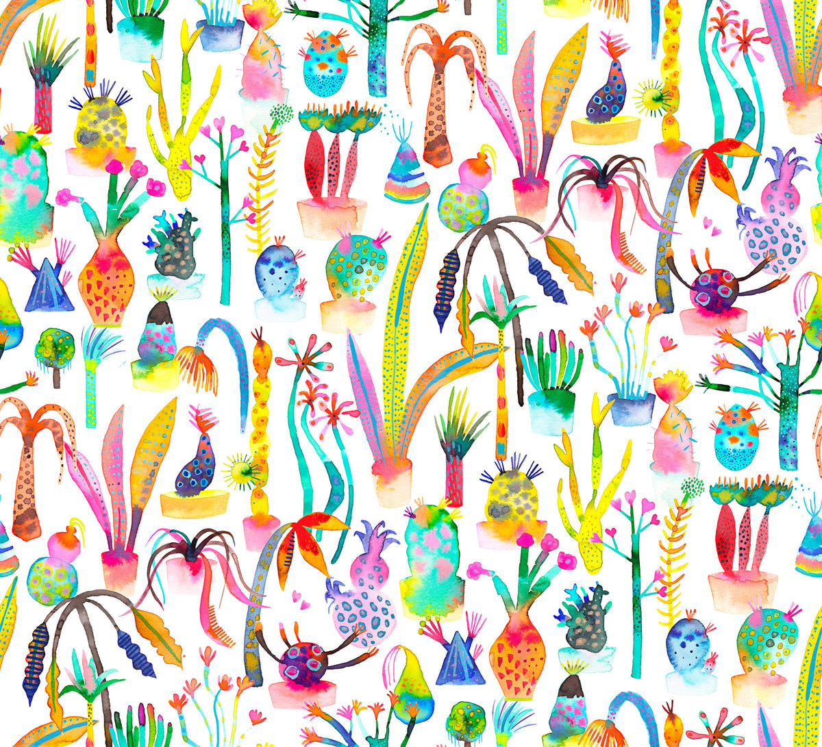 Kids Lush Garden Wallpaper⁠ in your room — zoomed