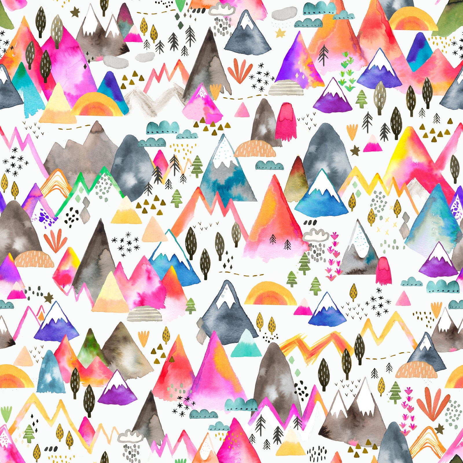 Kids Mountains Magical Nature Wallpaper⁠