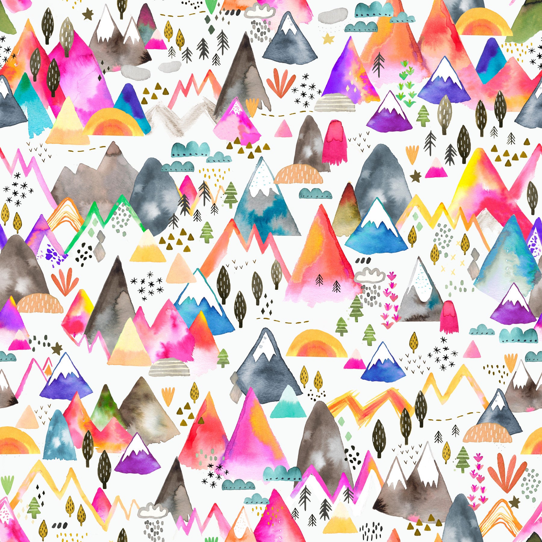 Kids Mountains Magical Nature Wallpaper⁠