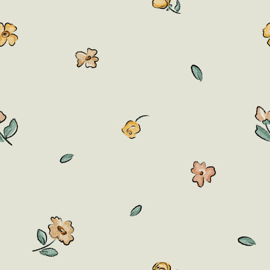 Delicate  watercolor florals Wallpaper⁠