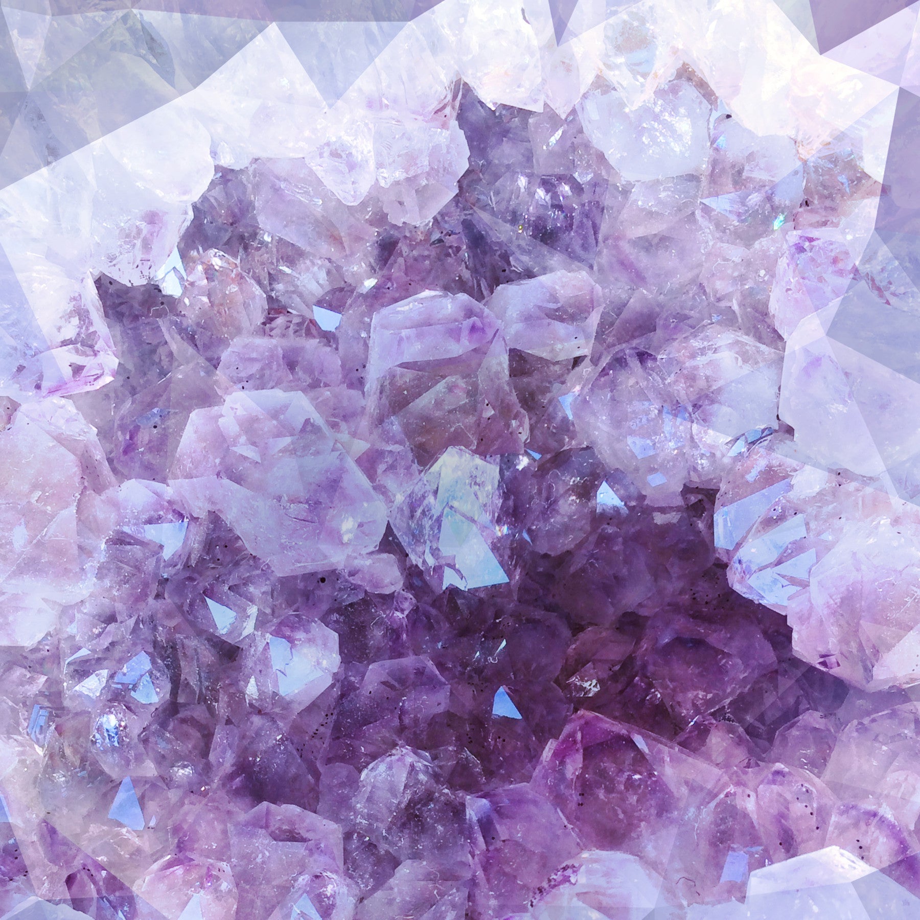 Ultraviolet Crystals Wall Mural