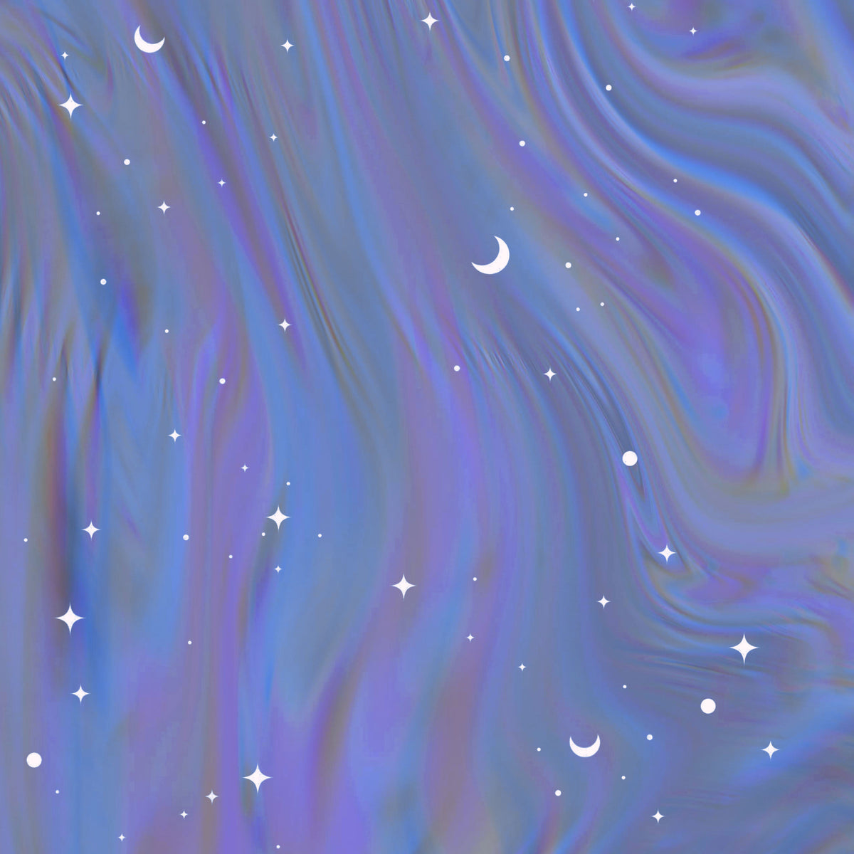 Night Sky Dreamscape Wall Mural in your room — zoomed