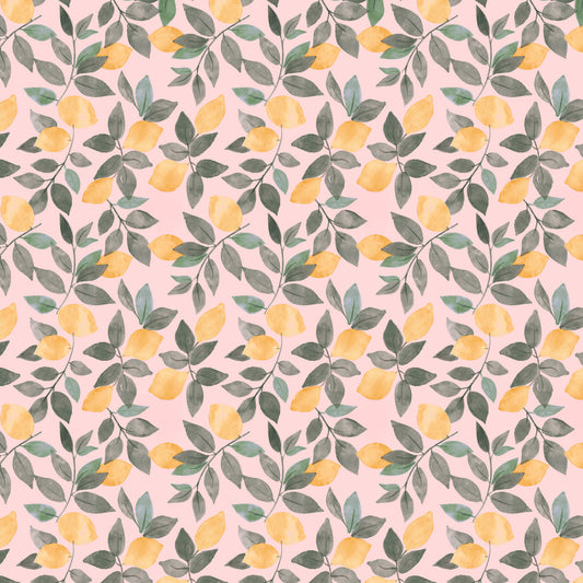 Watercolor Lemon Grove Wall Mural