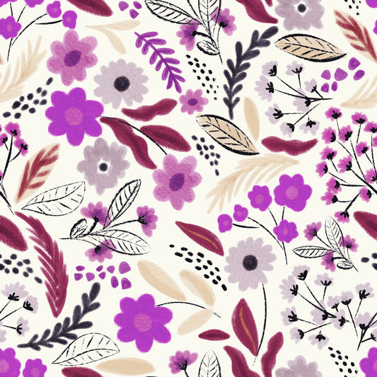 Rustic Rose Garden botanicals Wallpaper⁠
