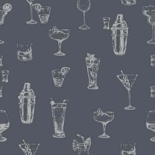 Cocktail sketches Wallpaper⁠