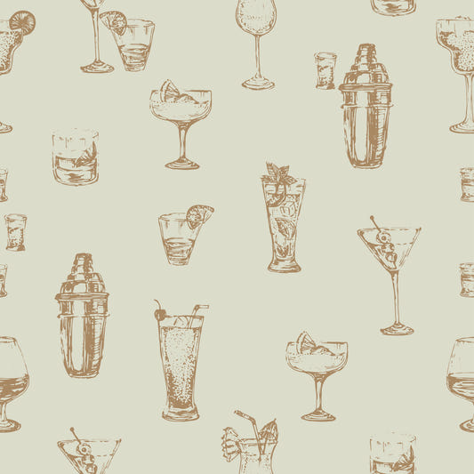 Vintage Cocktails Wallpaper⁠
