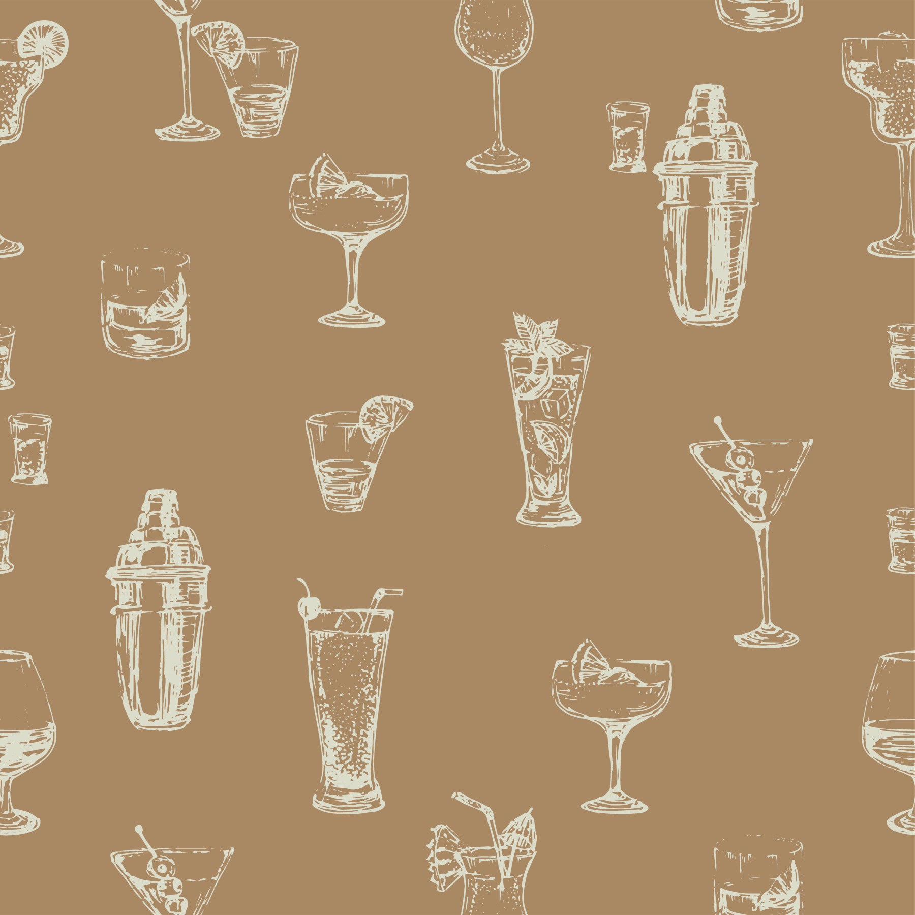 Cocktail Hour Chic Wallpaper⁠