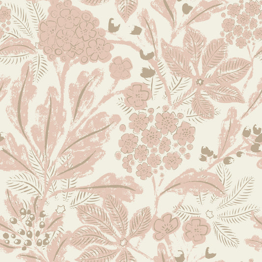 Rusty Blush Botanicals Wallpaper⁠