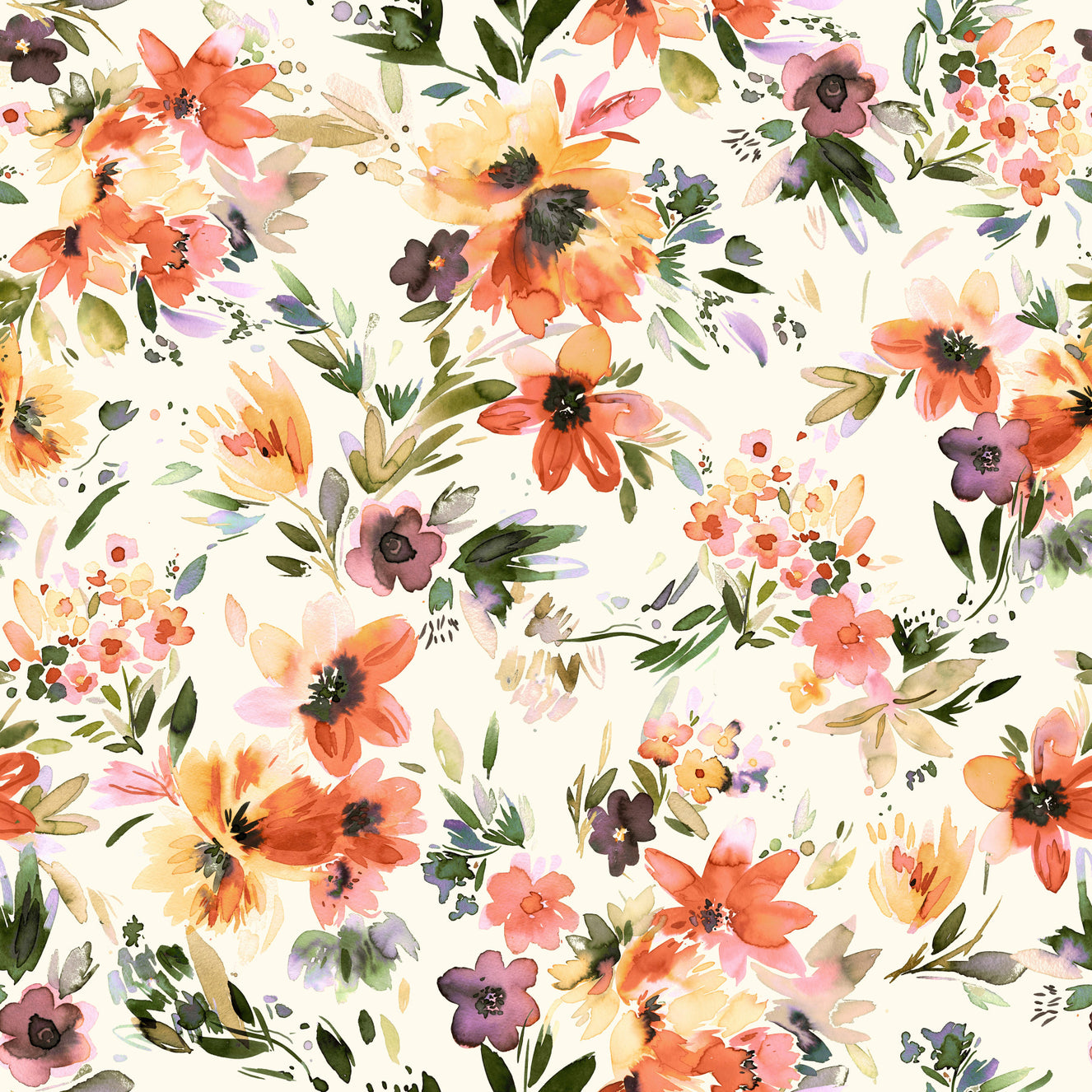 Tropical Flowers  Wallpaper⁠