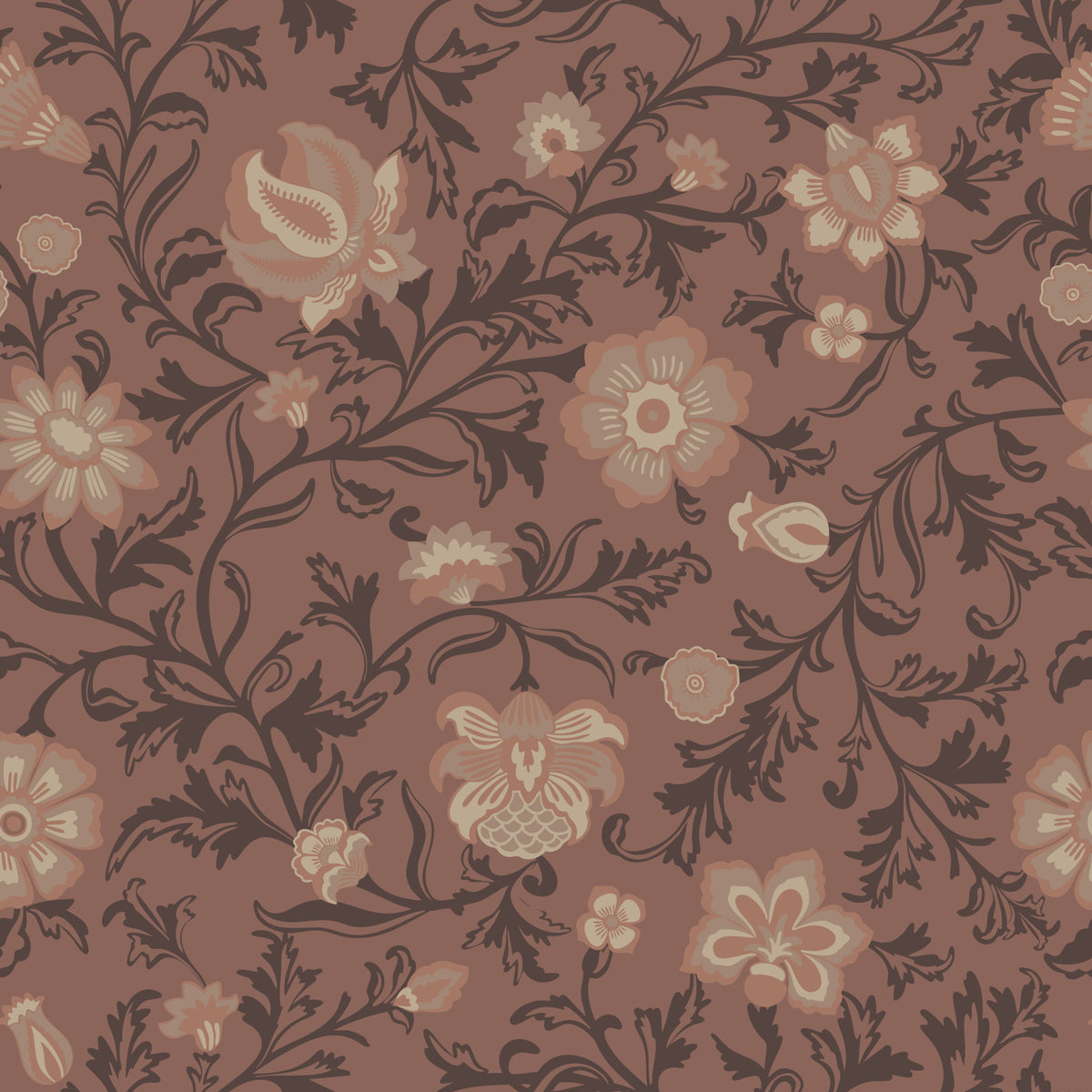Earthy brown Elegance Wallpaper⁠