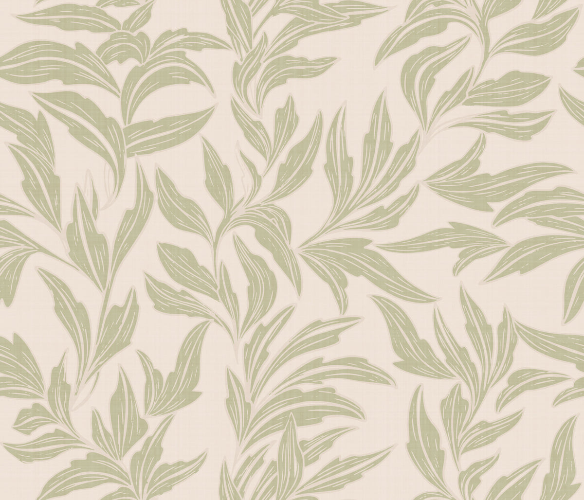 Serene Sage Leaves Wallpaper⁠