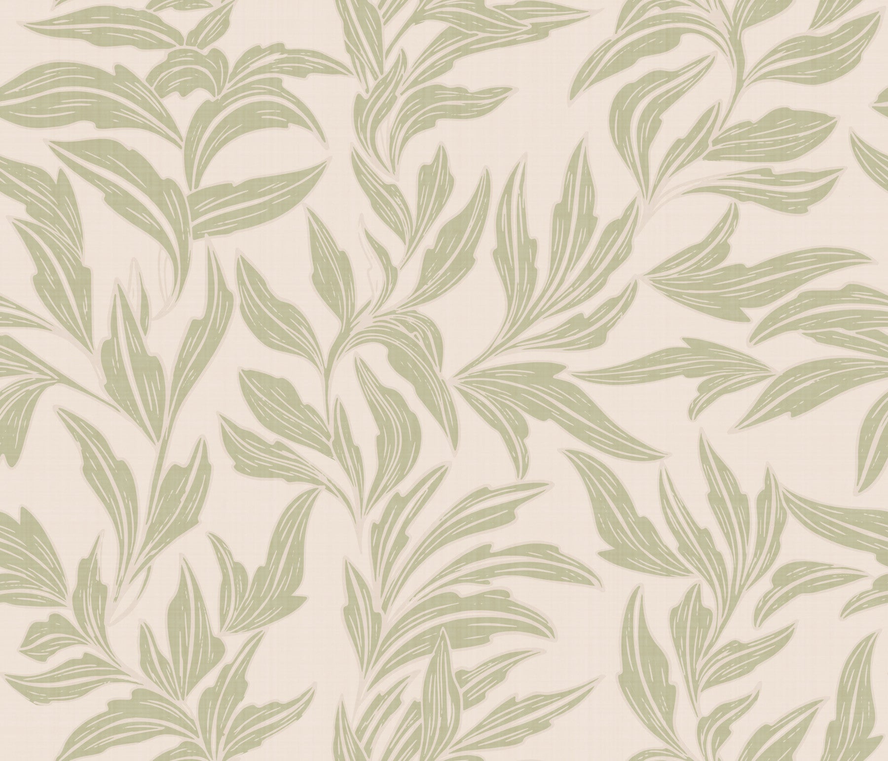Serene Sage Leaves Wallpaper⁠