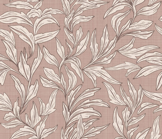 Serene Leaf Pattern Wallpaper⁠