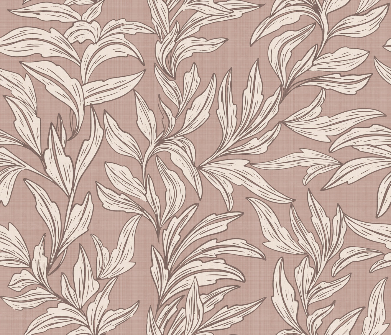 Serene Leaf Pattern Wallpaper⁠