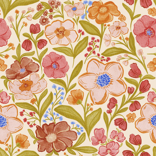 Botanical Watercolor Dreams Wallpaper⁠