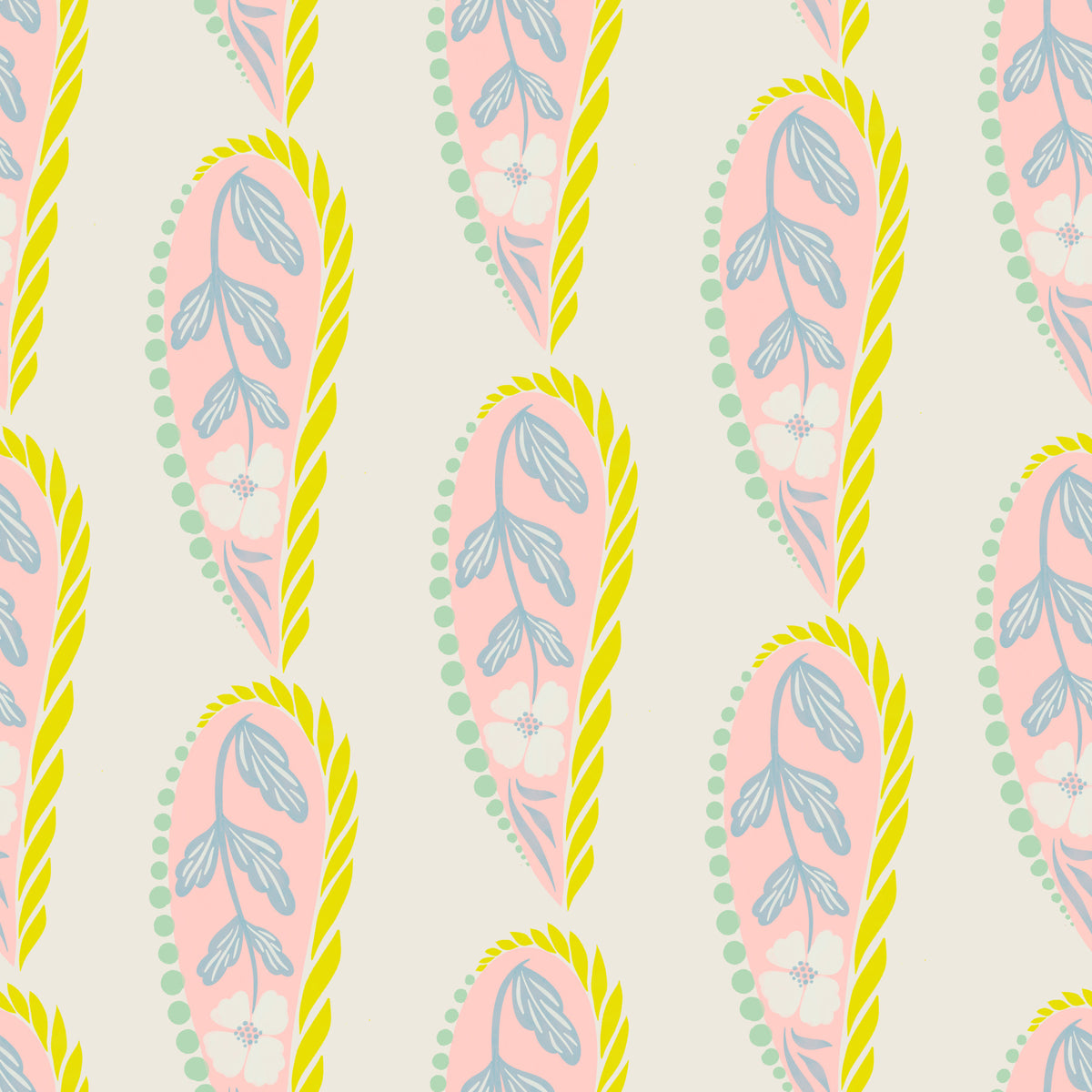 Pastel Paisley Wallpaper⁠