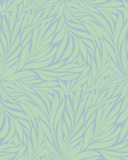Whimsical Leaf Dance Wallpaper⁠
